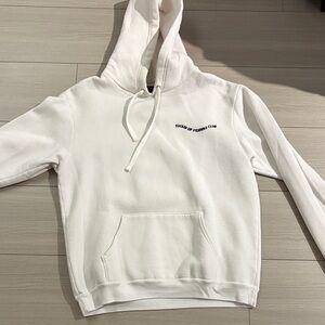 White Hoodie Sweater
